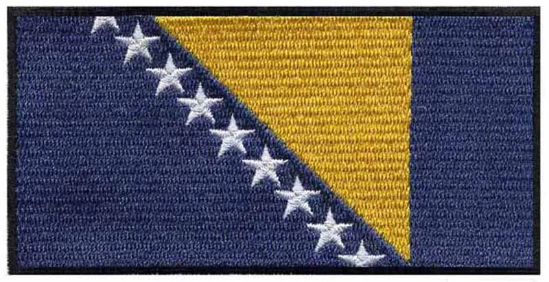 

Bosnia and Herzegovina embroidery iron on flag applique patch psg 3" /patches/sewing accessories