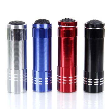 

9LED Ultraviolet Flashlight UV Solder Oil Curing Light Lamp Flashlight For Machine Curing OCA Glue Money Detector Detection Tool
