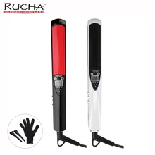 Новые титановые пластины, утюжок для выпрямления волос, инструменты для укладки, профессиональный выпрямитель для волос MCH, защищенная перчатка