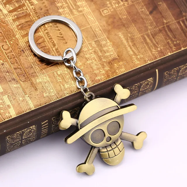 Anime One Piece Bronze Key Chain Pendant