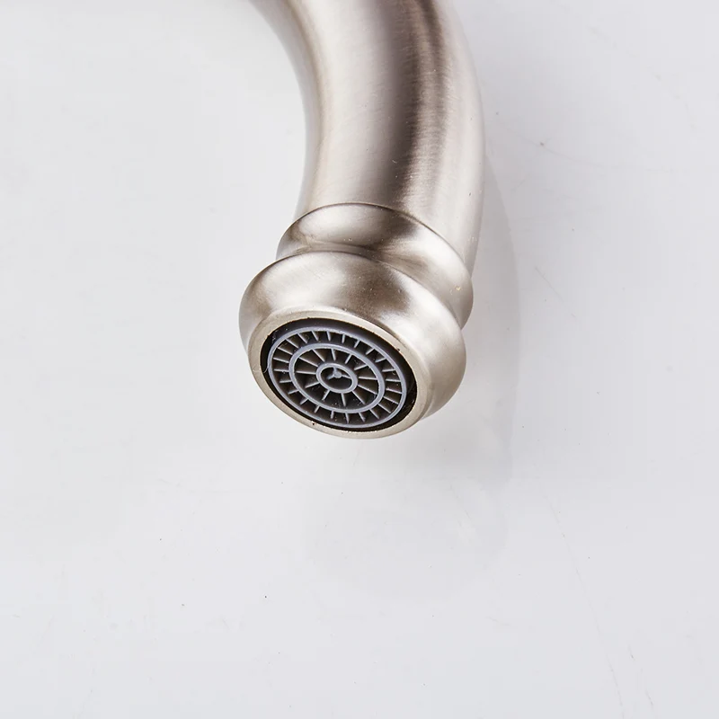 Fapully Chinese Kitchen Faucet Brushed Nickel Ceramic Handle White Flower Painted Deck Mounted Water Tap Rotation Mixer 170-33N Fapully Chinese Kitchen Faucet Brushed Nickel Ceramic Handle White Flower Painted Deck Mounted Water Tap Rotation Mixer 170-33N