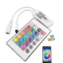 Светодиодный пульт дистанционного управления с 24 кнопками RGB RGBW светодиодный wifi контроллер переключатель беспроводной светодиодный RF контроллер DC 12 В для RGB светодиодных лент освещения