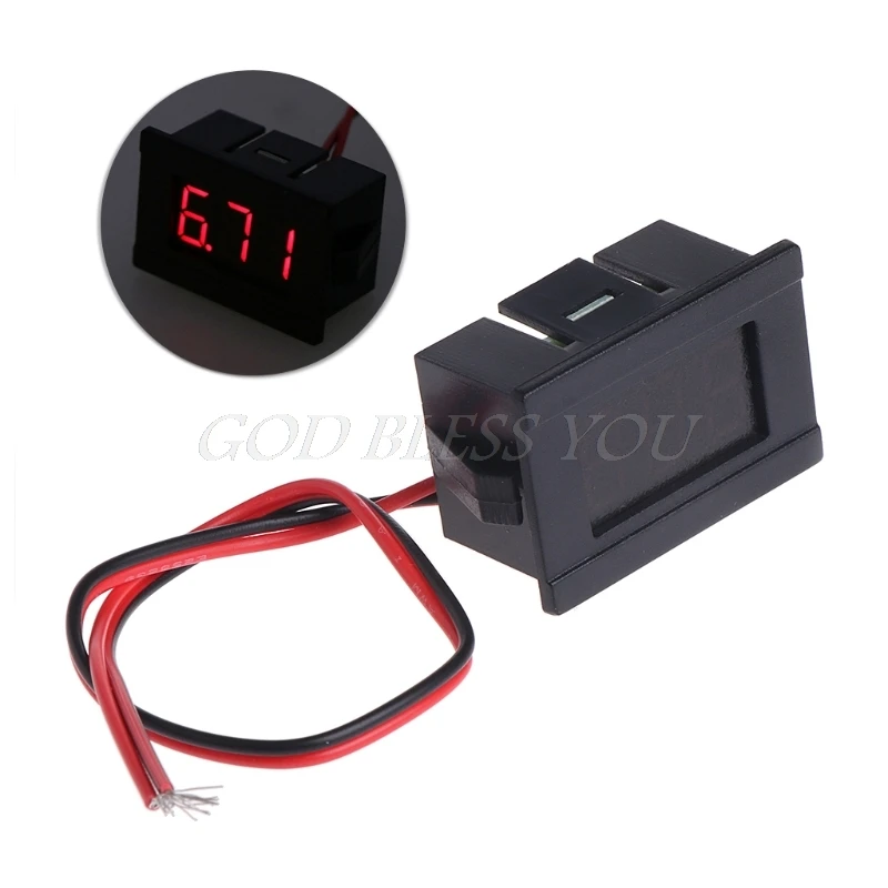 

0.36 Inch DC 4.5-30V LED Mini Digital Voltmeter LED Display Volt Meter Gauge Voltage Panel Meter 2 wires