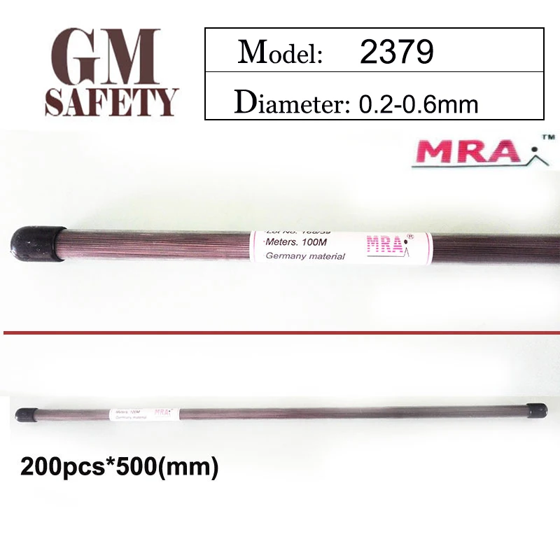 

MRA 2379 of 0.2/0.3/0.4/0.5/0.6mm Laser welding wire for Welders 200pcs in 1 1Tube B012225