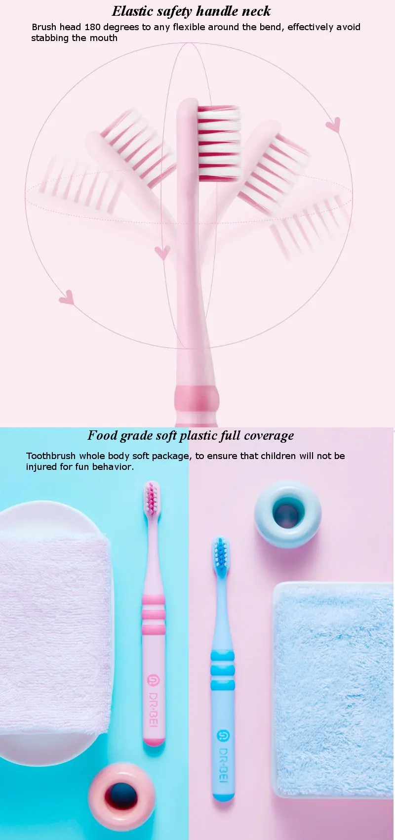 Xiaomi Children's Toothbrush Antibacterial Toughness Safe
