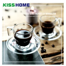 70 мл стеклянная кофейная кружка мини кофейная чашка для воды и чая набор посуды тепла морозостойкий молока Кофе прозрачная Питьевая Посуда Кофе посуда
