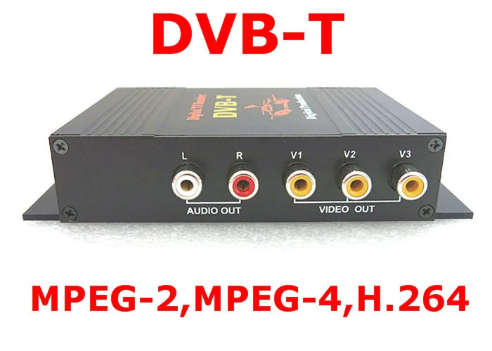 DVB T автомобиля 140 200 км/ч HD MPEG 4 Два чипа тюнер адаптер с двумя антенна