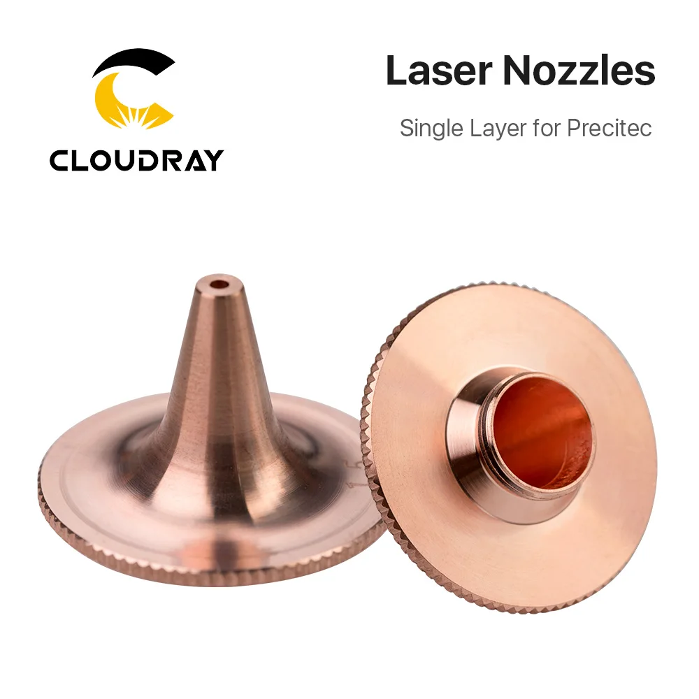 

Cloudray Precitec D Type Laser Nozzle Single Layer Dia.28mm Caliber 1.5/2.0 for Precitec Fiber Laser Cutting Head