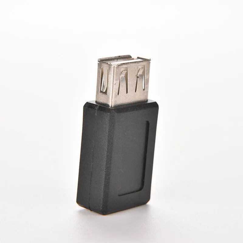 Черный USB 2,0 type A Female to B Female Micro USB 5 Pin кабель для передачи данных адаптер дешевая качественная USB вилка Конвертер Коннектор 1 шт