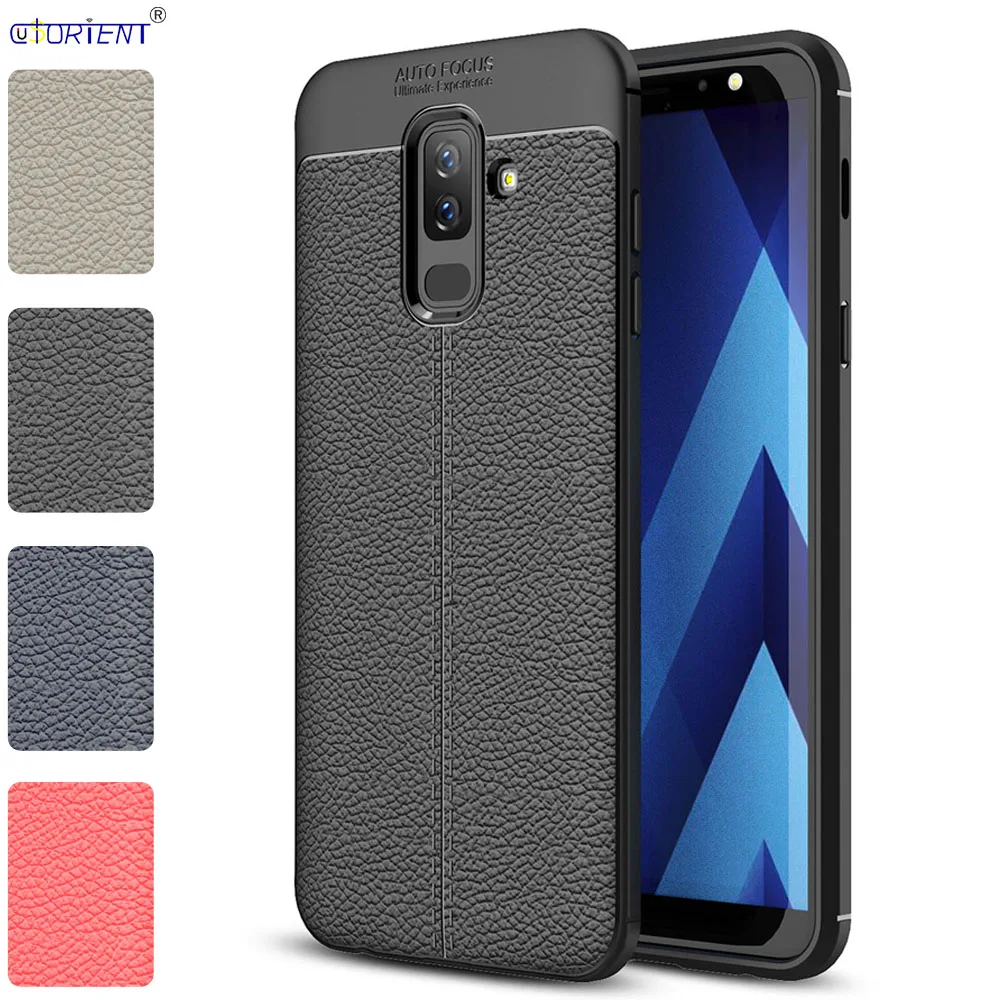 Чехол-бампер для Samsung Galaxy A6 Plus J8 2018 матовый чехол Jean + мягкие чехлы телефона с
