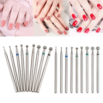 

ELECOOL Pro gel nails drill bit Diamond Grinding Head Nail frez diamentowy Metal 2.34mm Shank Manicure Machine Accessories BTZ1