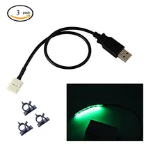 USB светодиодный свет полосы разъем USB к 2 Pin 8 мм Solderless Быстрый Разъемы DIY 5 В DC один Цвет 2835 3528 светодиодный ленты света