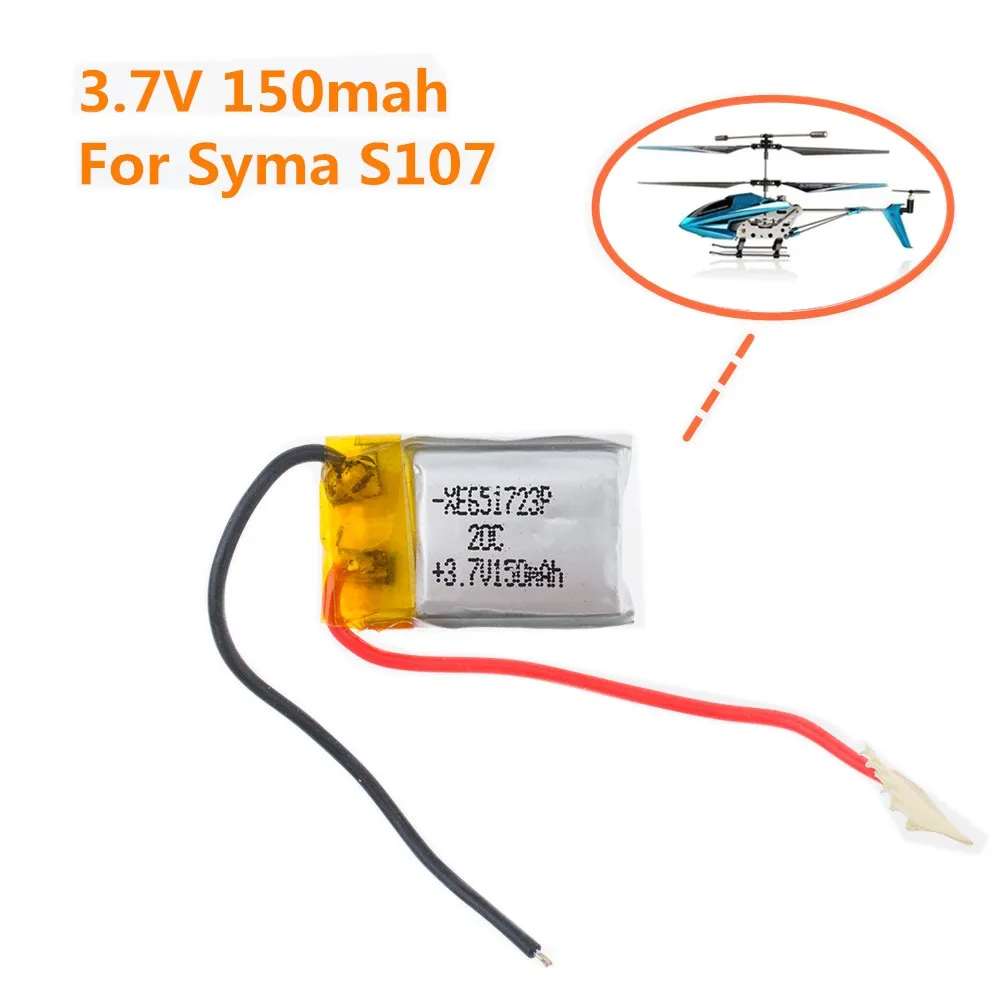 3-7V-150mAh-Syma-S107-S107G-1S-3-7V-150mAh-Li-Po-Battery-3-7V-Helicopter_
