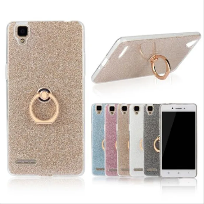 Silicone tpu Case + Finger Ring Holder ultra thin soft case for OPPO R9S A35 A59