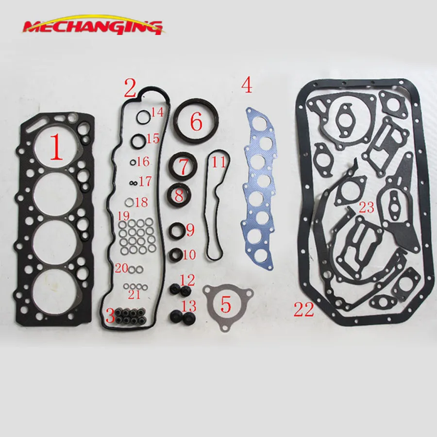 

4D56 4D55T For MITSUBISHI PAJERO L200 CANTER D Engine shim Engine Parts Engine Rebuild Kits Full Set Engine Gasket MD972215