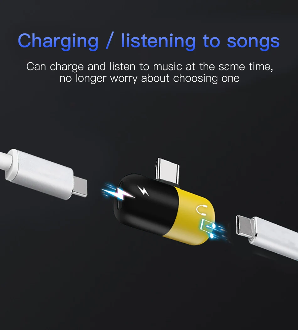!ACCEZZ Pill Shape Adapter USB Type C For Huawei P20 Samsung S8 S9 Plus Note 8 3.5mm Jack Aux Adapter For HTC Oneplus 7 Pro Mi 9 (5)