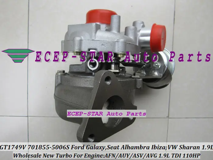 GT1749V 701855 701855-0006 701855-0004 701855-0002 Турбокомпрессор 《 Ford Galaxy для Volkswagen VW Sharan АФН AUY AVG ASV 1.9L TDI 110HP