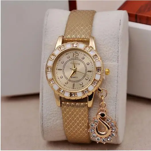 

Hot Fashion Lady Dress Watches Luxury Swan Pendant Wristwatches Women Quartz Relogio Clock watch relogio feminino