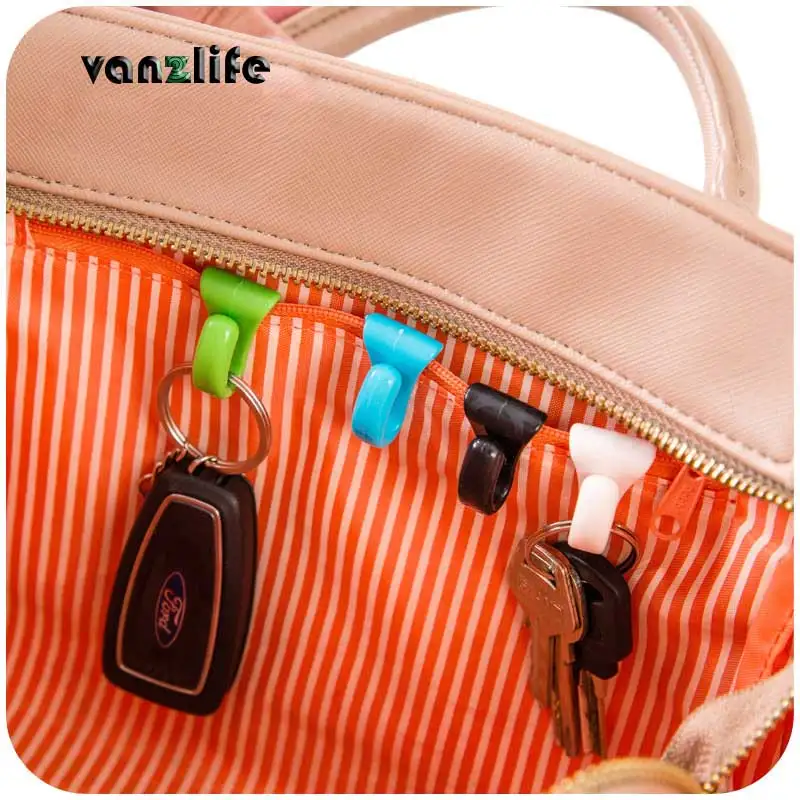 Vanzlife креативный анти потерянный мешок внутри встроенный ключ держатель сумка внутренний ключ зажим для удобной переноски, 2 шт. в партии - изображение