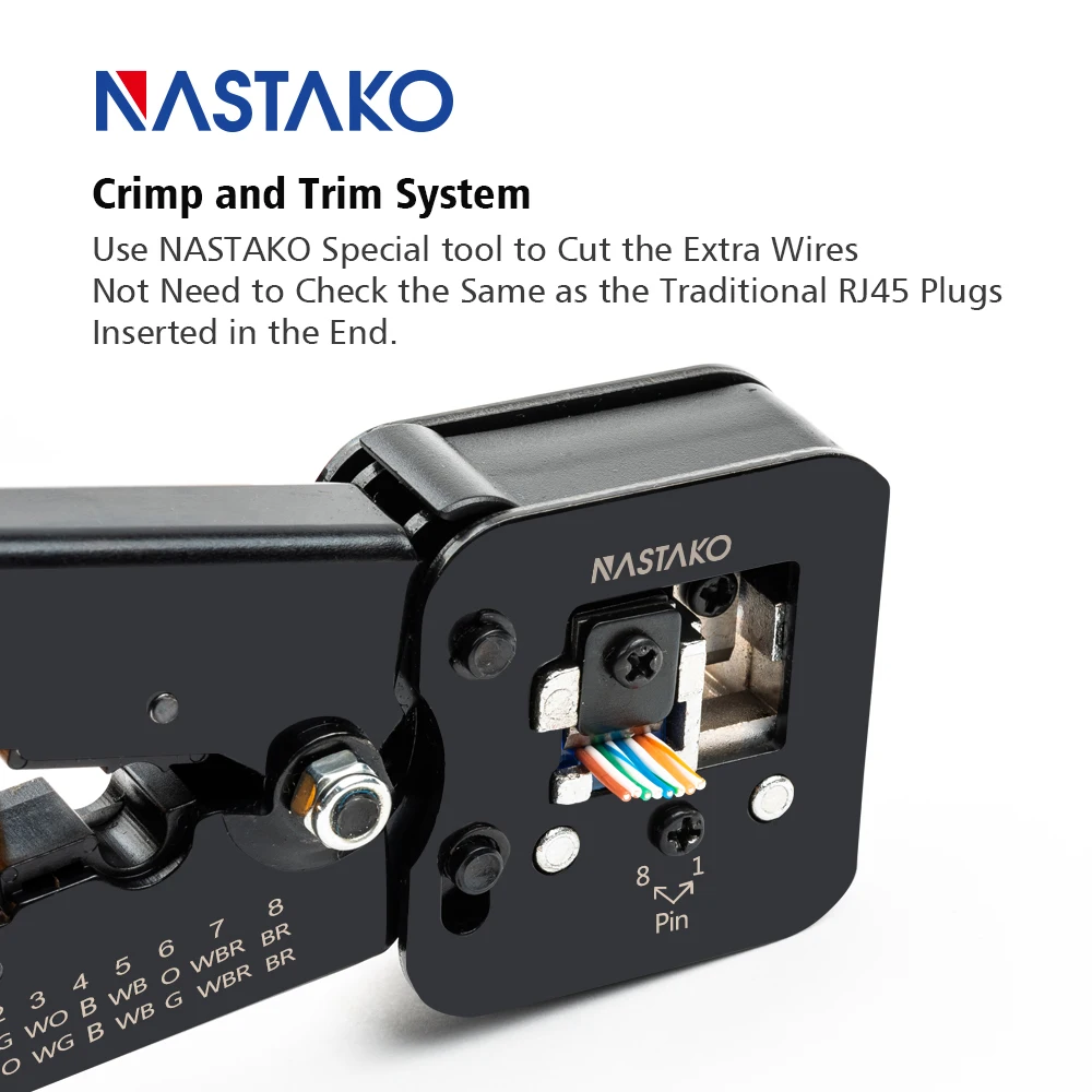 Cat5e Cat6 RJ45 Connector ez RJ45 Cat6 plug Network Ethernet Cable UTP Modular Plug Cat5 Have Hole easy pass Connector