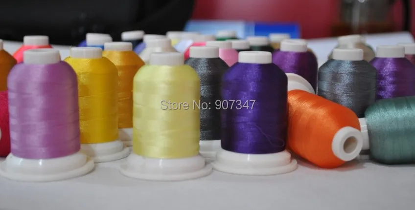 Разных цветов 1000 м 120D/2 вышивальная нитка из полиэстера