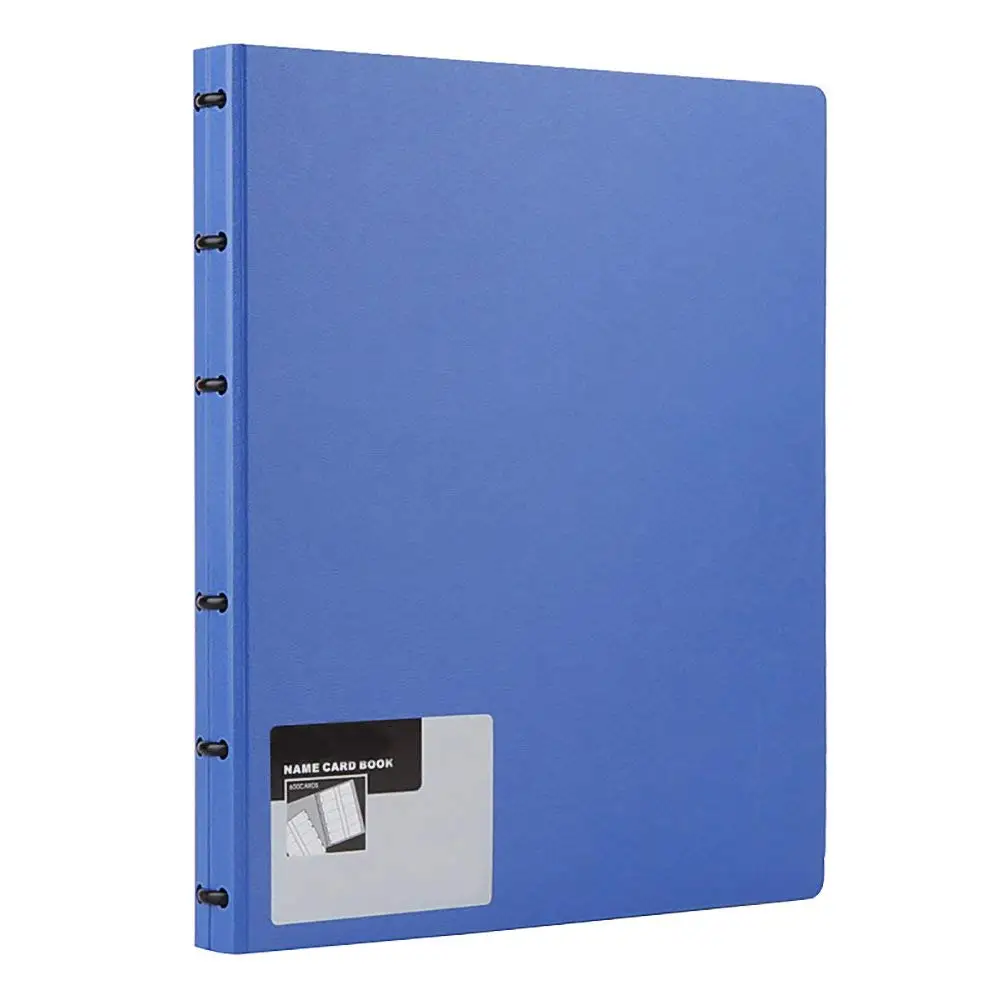 

MyLifeUNIT High Capacity Business Card Book Adjustable Page Waterproof Name Card Holder 600 Business Cards Capacity