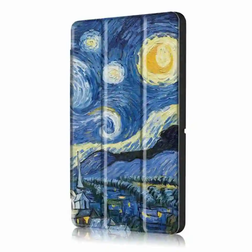 Складной магнитный чехол для huawei MediaPad T3 10 AGS-L09 AGS-L03 Honor игровой коврик 2 9,6 дюймов планшет Funda Coque Capa+ пленка+ ручка - Цвет: Starry Sky