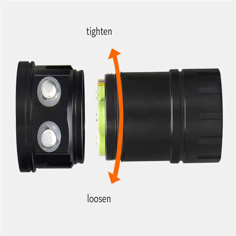 led flashlight 18650 LED Flashlight Photography Light Underwater powerful led flashlight waterproof laser pointer #4S10 (7)