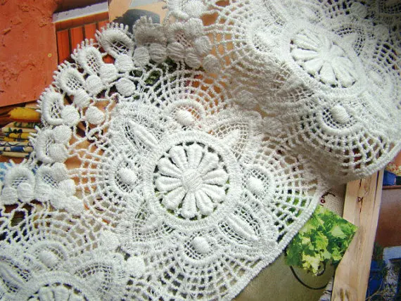 

Black lace trim, Antique lace, cotton lace trim, retro black lace fabricm009h,1yard