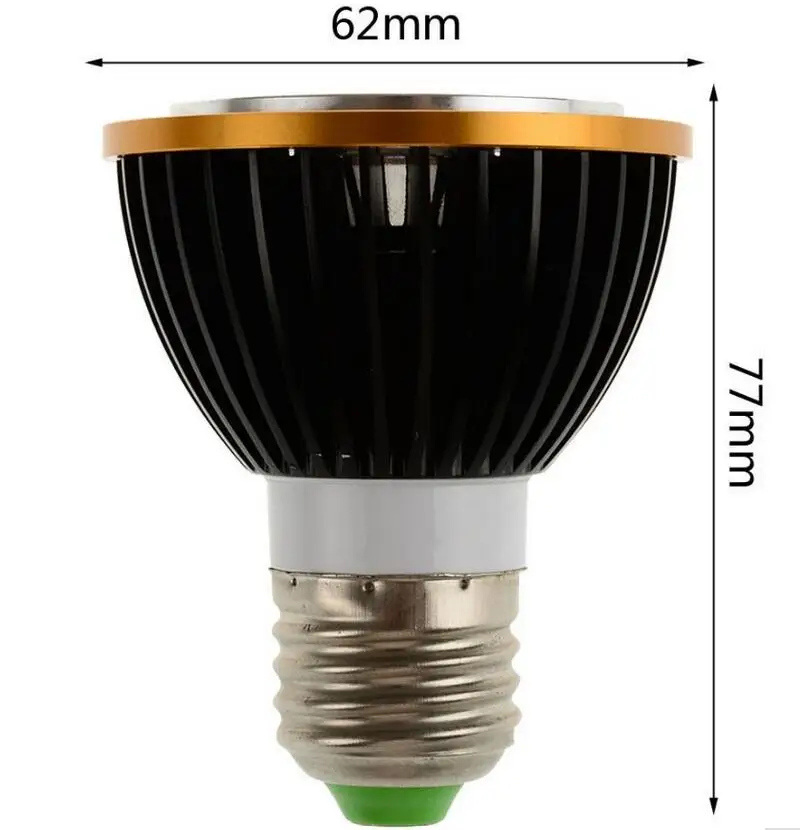 10X Бесплатная доставка GU10 B22 E14 E27 GU5.3 MR16 Par20 4X3 W 12 W AC110V 220 V высокой Мощность Светодиодный лампочки светодиодный лампы