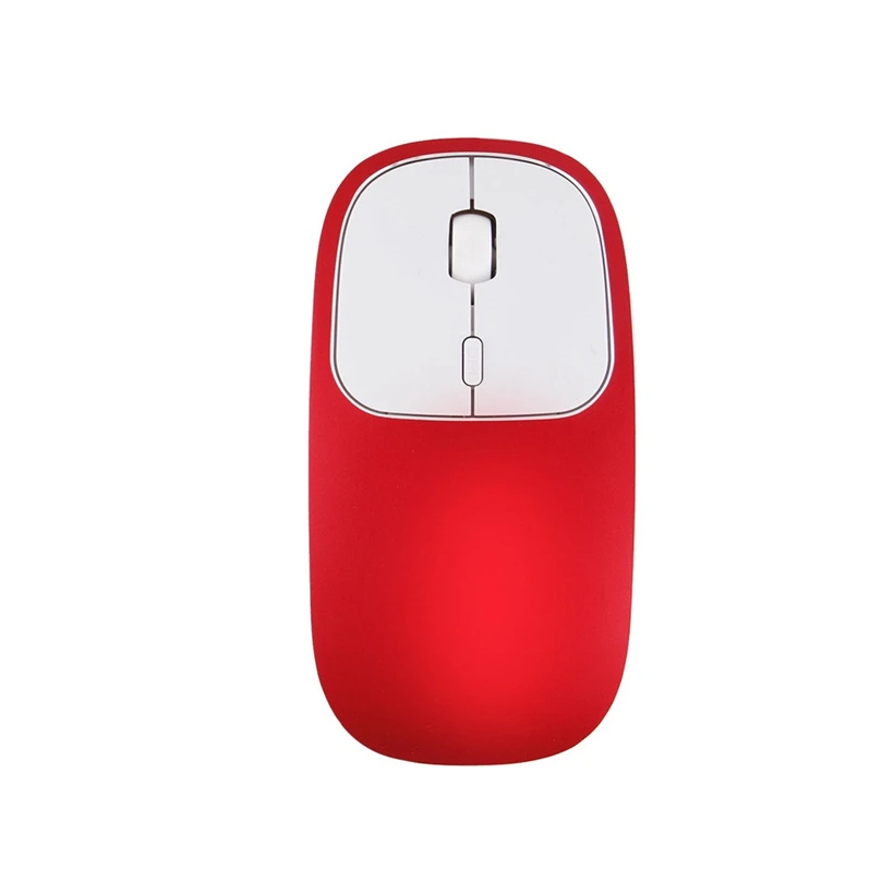 

VOBERRY Lithium Battery Chargeable 2.4 GH Wireless Metal Silent Optical Adjustable 1600 DPI Mouse Compact Professional
