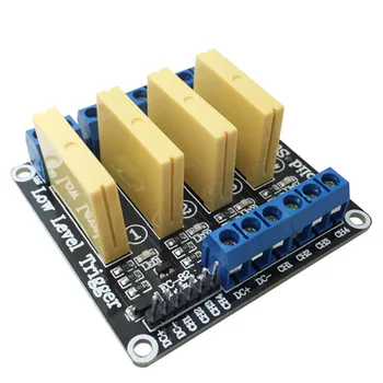 

4 channel solid state relay module 5V12V24V low level DC control DC load 5A for PLC automation equipment control