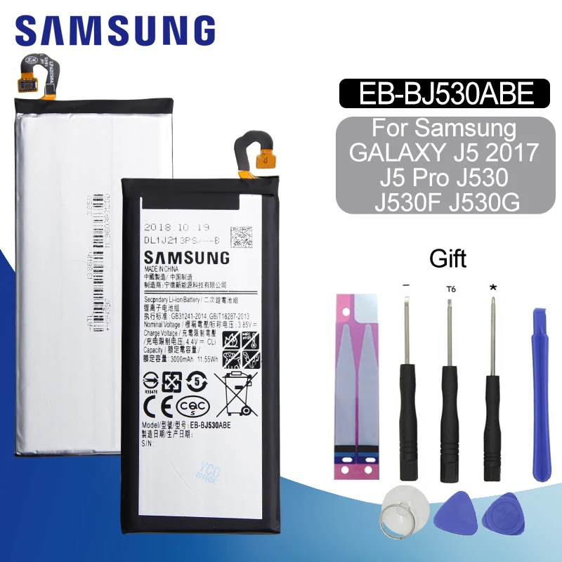 Original Battery EB-BJ530ABE 3000mAh Phone Battery For Samsung Galaxy