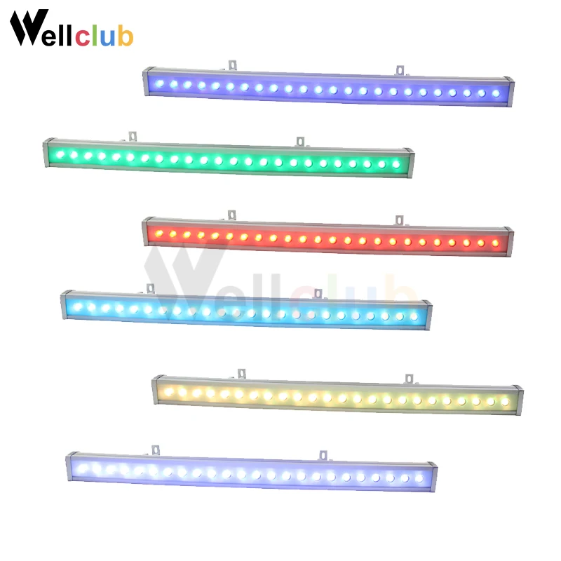 1 шт. открытый Водонепроницаемый светодиодный сценический барный светильник 24 шт. 8 Вт RGBW 4in1 IP65 настенный светильник с новой уникальной технологией рассеивания светодиодный прожектор dmx для ландшафтного освещения