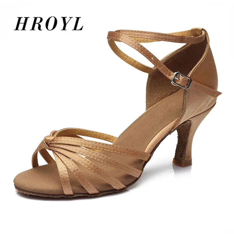 Comprar Venta caliente de las mujeres zapatos de baile latino chicas mujer salón Tango Jazz zapatos de baile de tacón alto de satén PU 5 cm y 7 cm y 7,5 cm de tacón