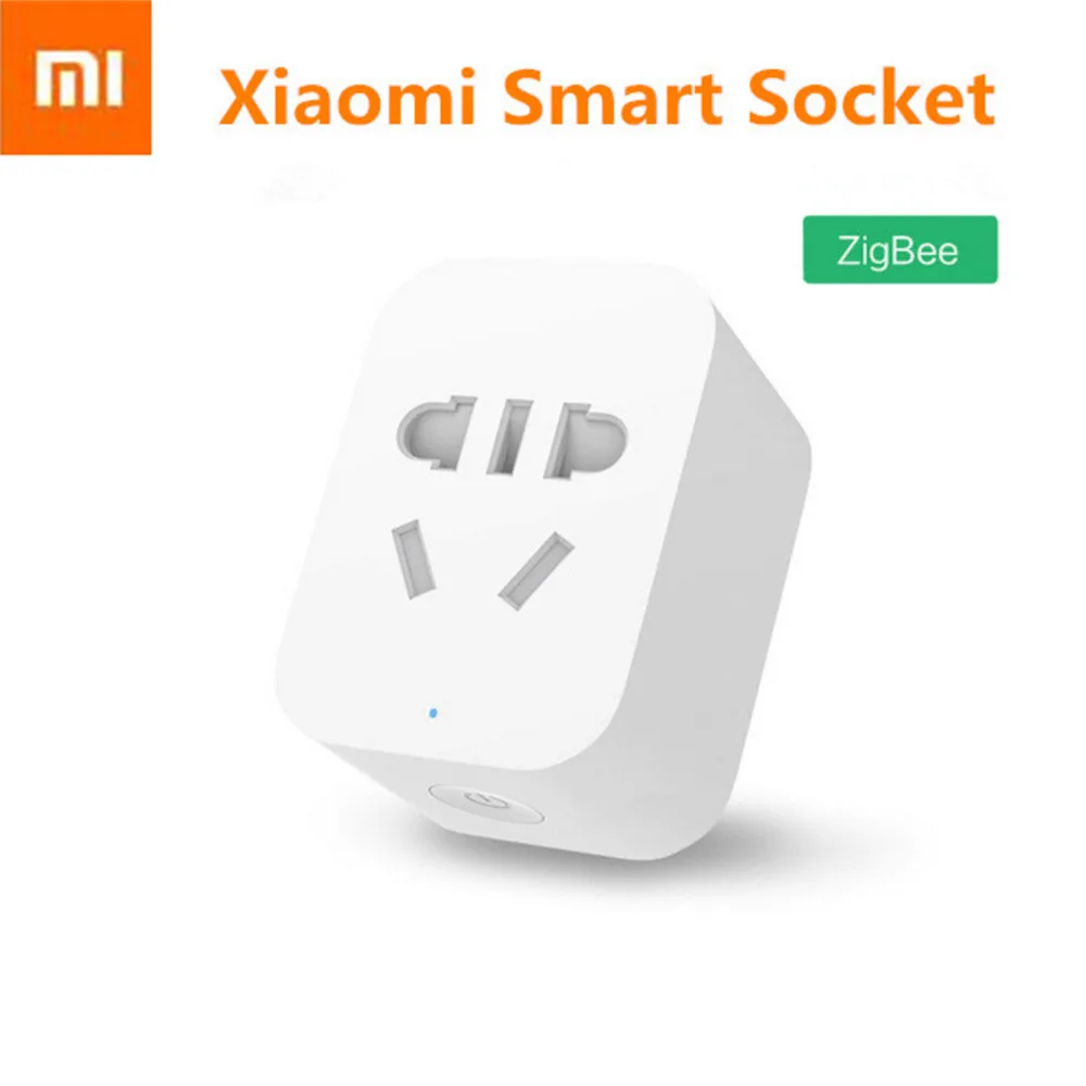 Goedkoop Originele Xiao mi mi Smart WiFi Socket Zigbee Versie APP Afstandsbediening Timer Power Plug Power Detectie 90 250 v Max 2200 w 10A