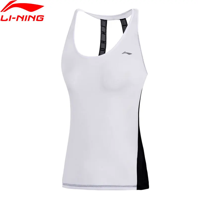 

Li-Ning Women's Running Jogger Tank AT DRY Fitness Slim Fit 100% Polyester Breathable Comfort LiNing Sports Vest AVSN018 WBJ175