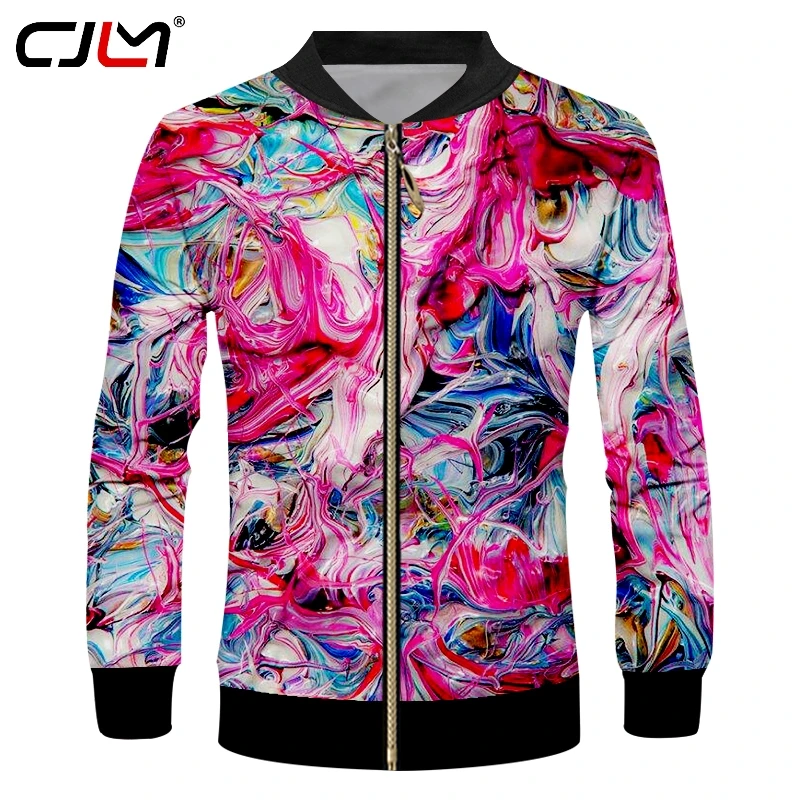 

CJLM Stylish Cozy Loose Man Zip Jacket 3D Full Printed Colorful Vortex Men's Zipper Coat Unisex Oversized Sweatshirt Wholesale