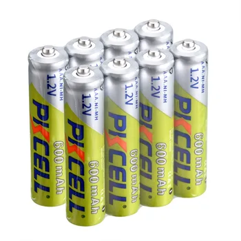 

8 PCS AAA Battery NiMH 1.2V 3A 600MAH Ni-MH Rechargeable Batteries for Camera Flashlights Toys