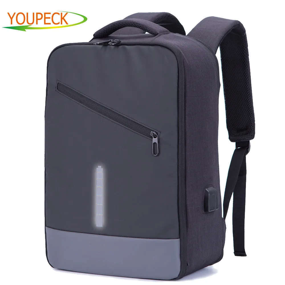 Youpeck Men Backpacks USB Charge Anti Theft Backpack Women Bag Business School Mochila Travel Daypack for