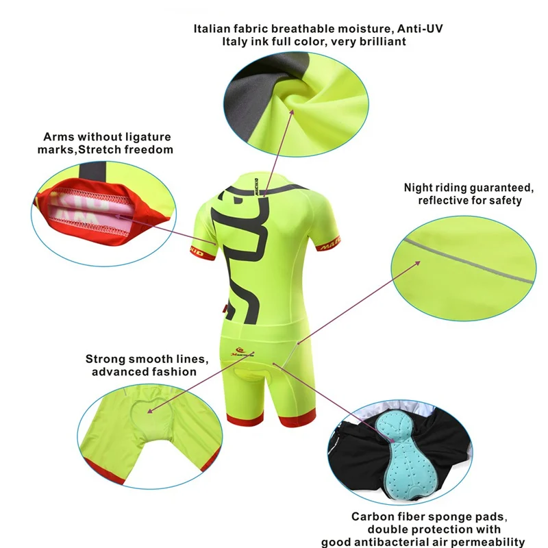 Big SALE Pro Team Triathlon Suit Men's Cycling Jersey Skinsuit Jumpsuit