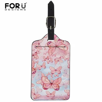 

FORUDESIGNS Travel Accessories Travel Butterfly Luggage Tag Suitcase ID Address Holder Suitcase Boarding Tags Portable Label