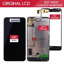 100% Tested Original 4.5 inch OLED 854×480 LCD For NOKIA Lumia 630 Display Assembly Frame Touch Screen Digitizer Replace