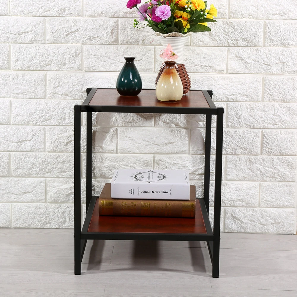 Modern Mesa Coffee Table Tea Side Sofa End Tables with Bottom Shelf For Living Room Table Basse Furniture coffee wenge wood furniture ming and qing classical mahogany tea table tea table tea table tea tables cooker
