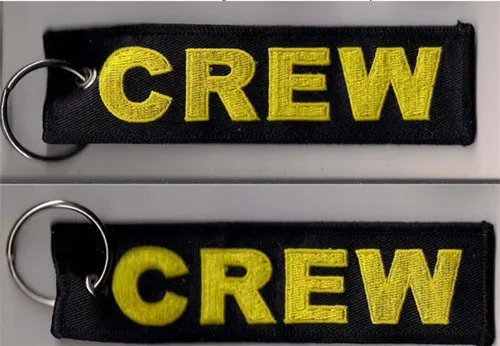

Custom Embroidered Keytag Crew Embroidered Crew Bag Tag