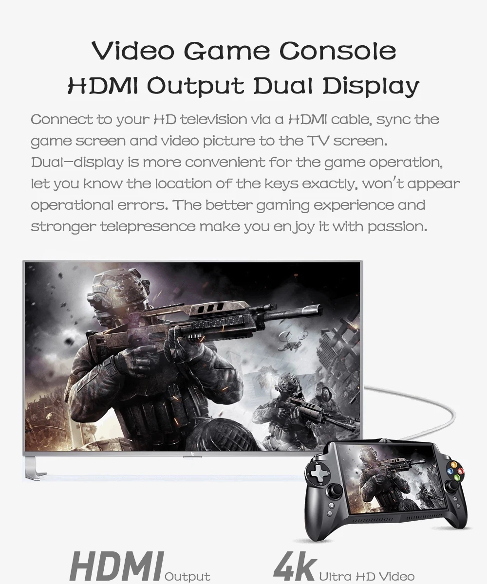 GamePad Game Tablet PC RK3288 7'' Android 4.4 Quad Core Game Handheld Console (6)