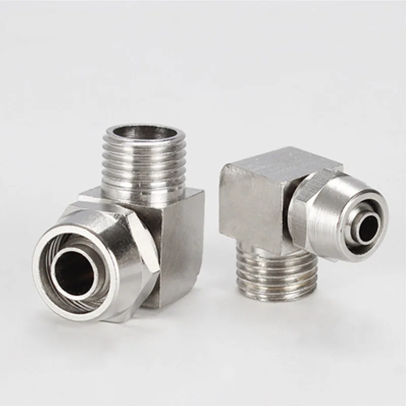 

OD 4/6/8/10/12mm Hose Tube M5 1/8'' 1/4'' 3/8'' 1/2'' Male Thread Pneumatic Fast twist Fittings Elbow Quick Joint Connector