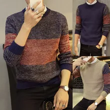2016 männlichen herbst pullover pullover kragen jugendliche farbabstimmung