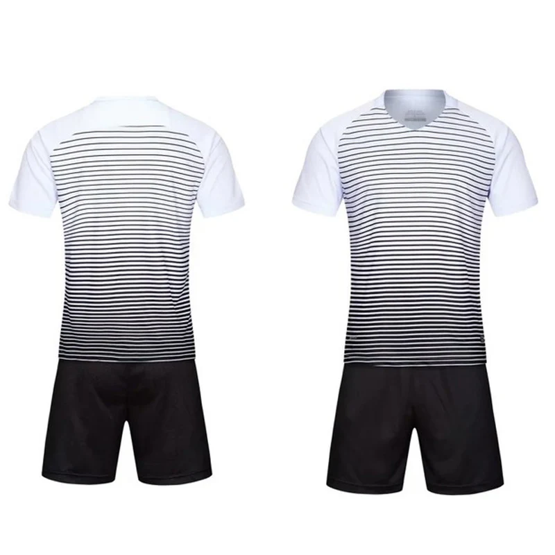Плюс размеры футболка комплекты для взрослых детей сетка Футбол Джерси Дети футбольные тренировочные костюмы с коротким рукавом спортивная одежда набор для мужчин - Цвет: B style