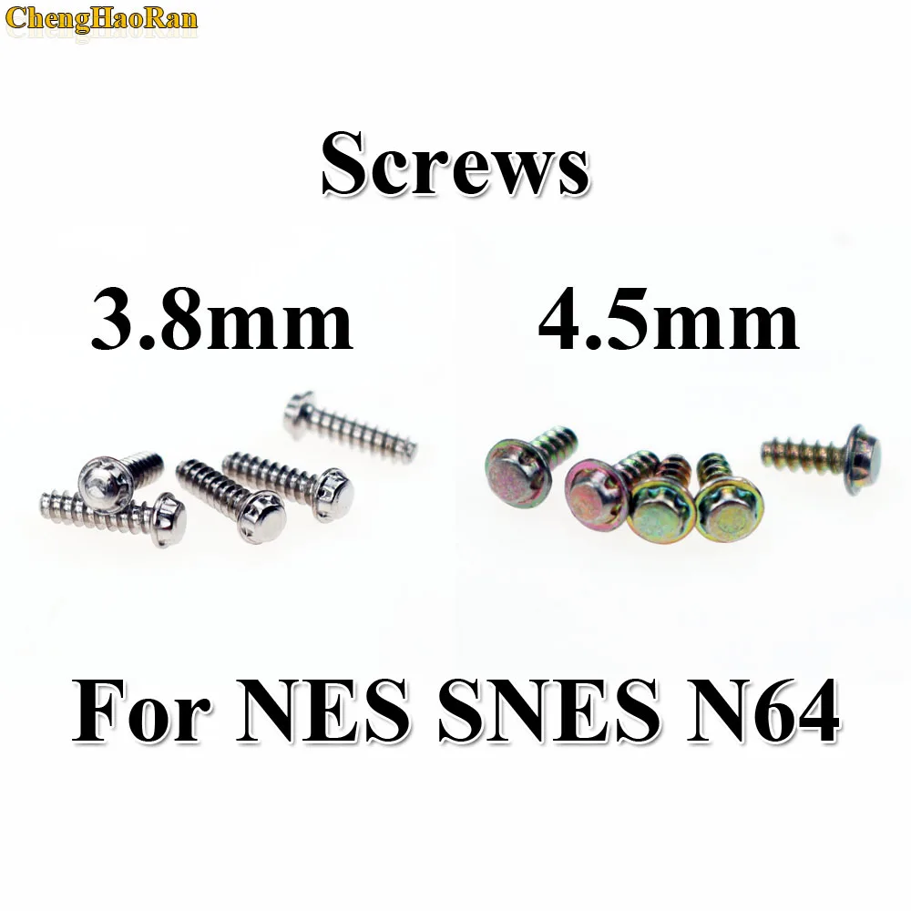 

ChengHaoRan 1PCS 3.8mm 4.5mm Security Bit Screws For Nintendo NES SNES N64 Gameboy Console & Cartridge Screws